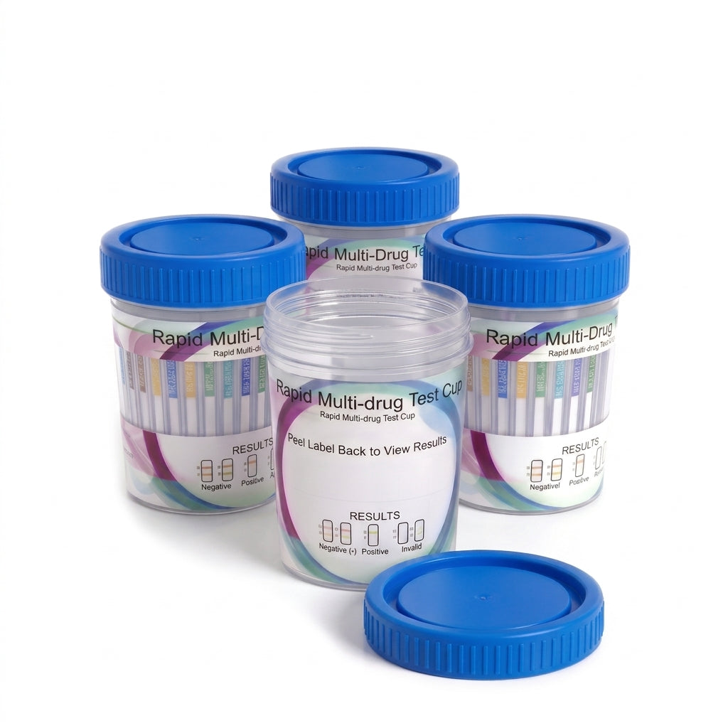 Multi-Drug Urine Test Cup 10 Panel, Multi Rapid Urine Screen for THC COC AMP 10ct, 25 Cups