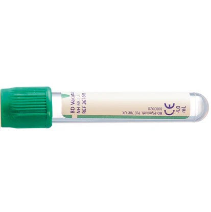 Lithium Heparin Blood Collection Tube – Green 4 mL | 100/Pack, 10 Packs/Case