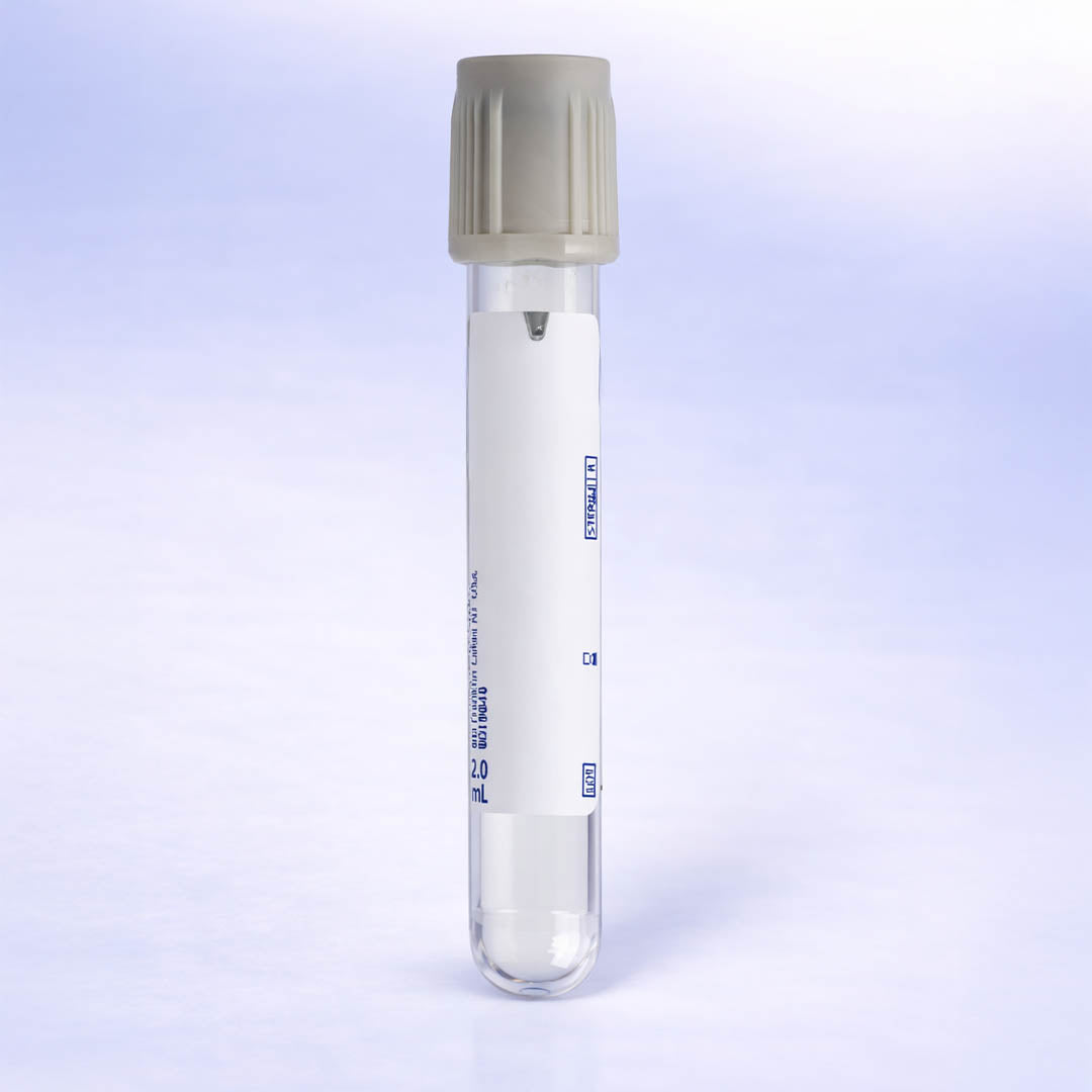 Tube Blood Grey ST 13x75 SIl STOPR 100/PK