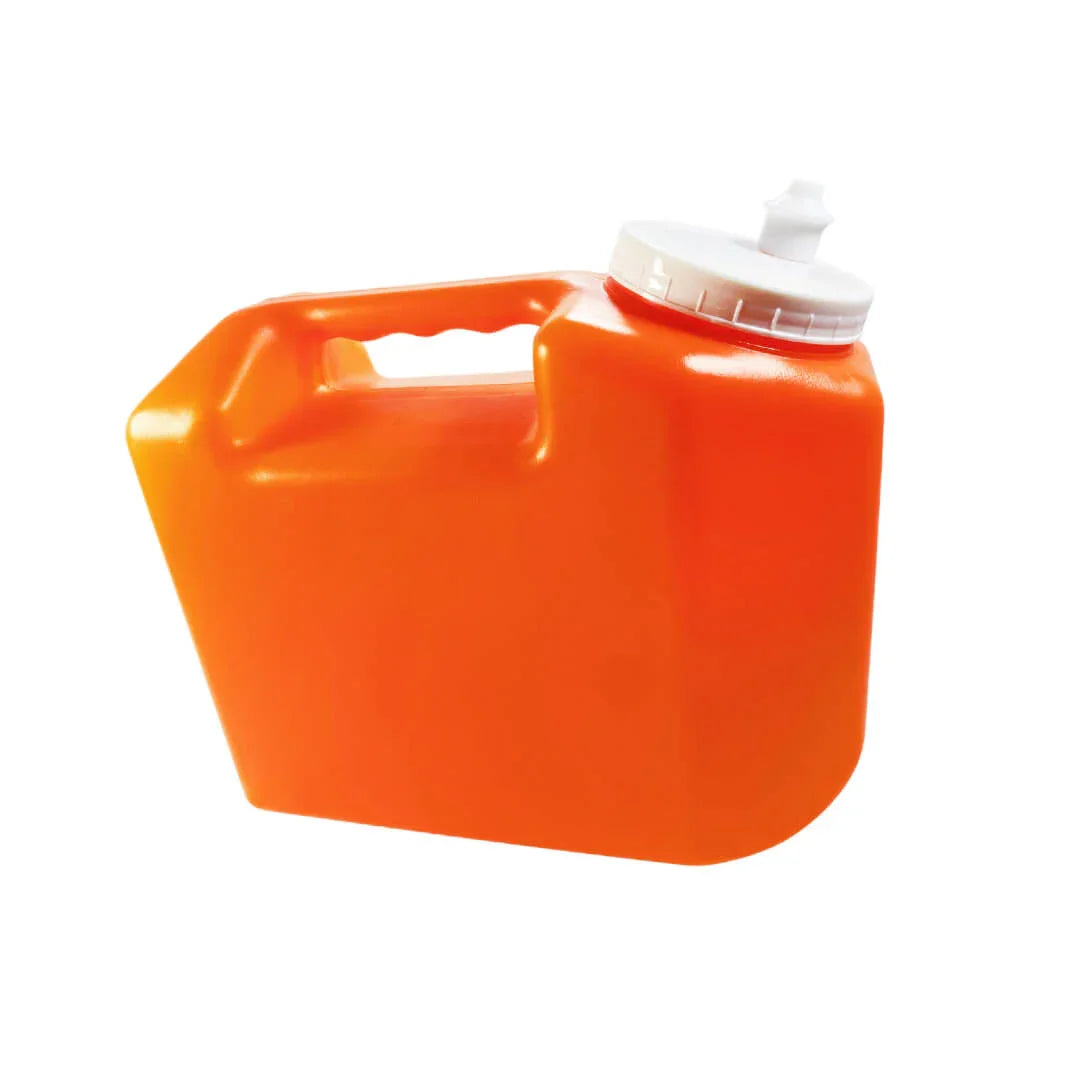 24-hour medical urine bottle brown color