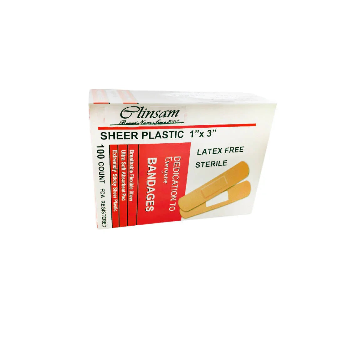 3 inch sheer plastic bandage sterile