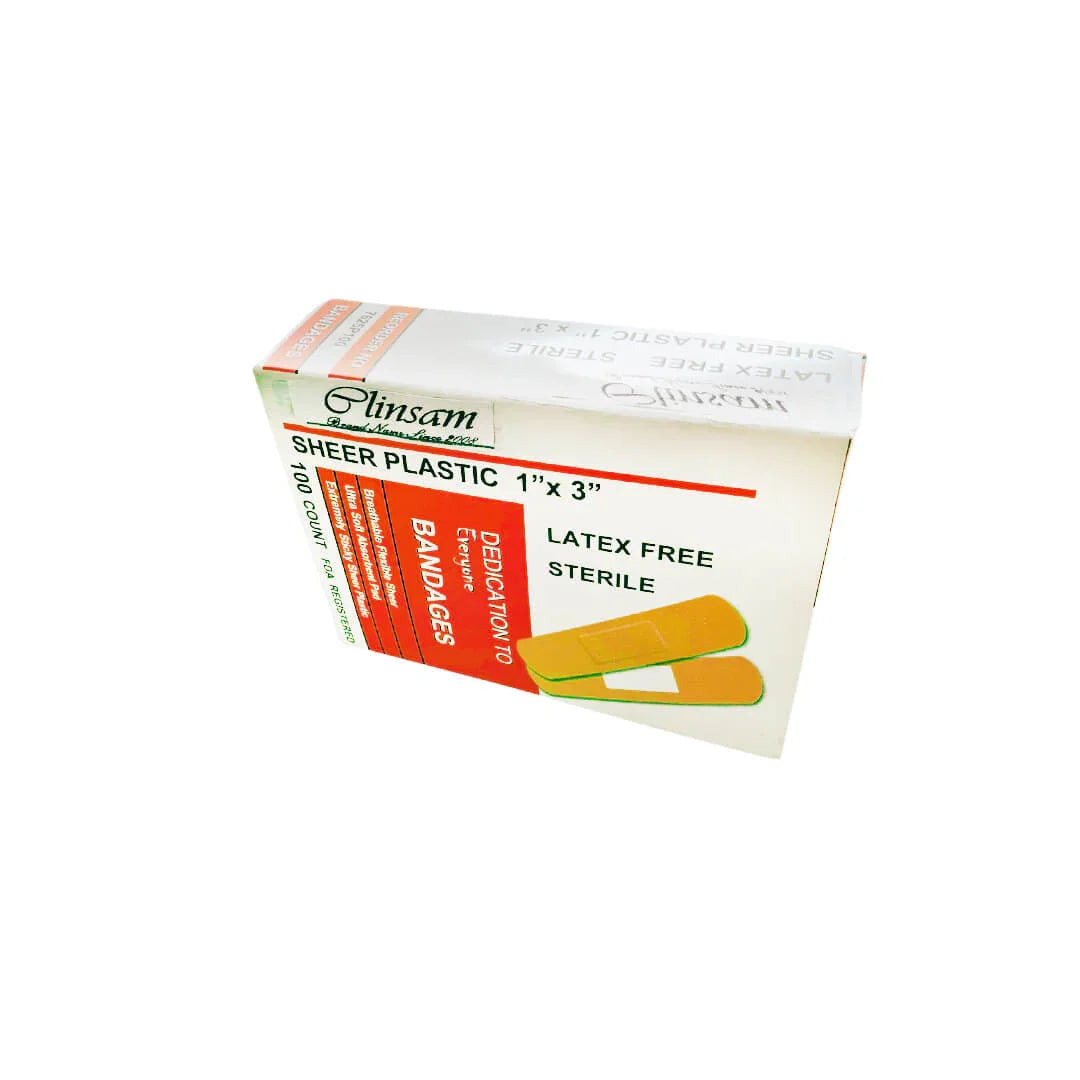 Latex-free flexible bandage strip