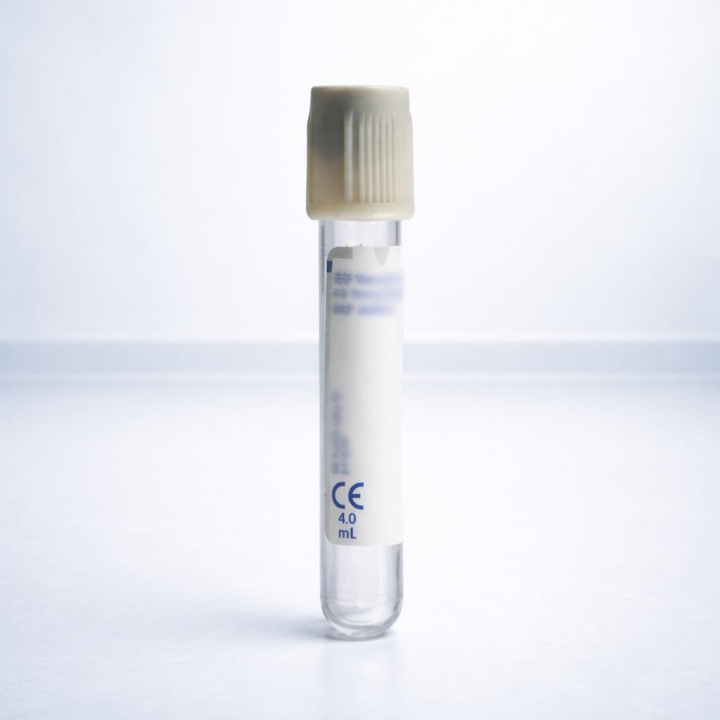 Sodium Fluoride Blood Collection Tube – Grey 4.0 mL (13 x 75 mm) | 100/Pack, 10 Packs/Case