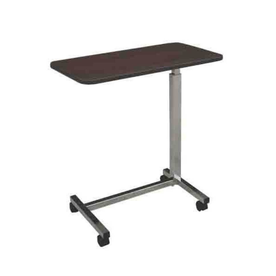 Overbed Table – Adjustable Height & Angle, Mobile Rolling