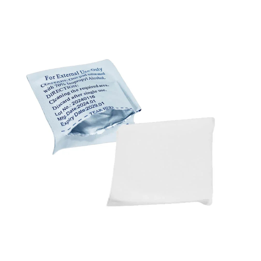 70% isopropyl alcohol cleaning pads