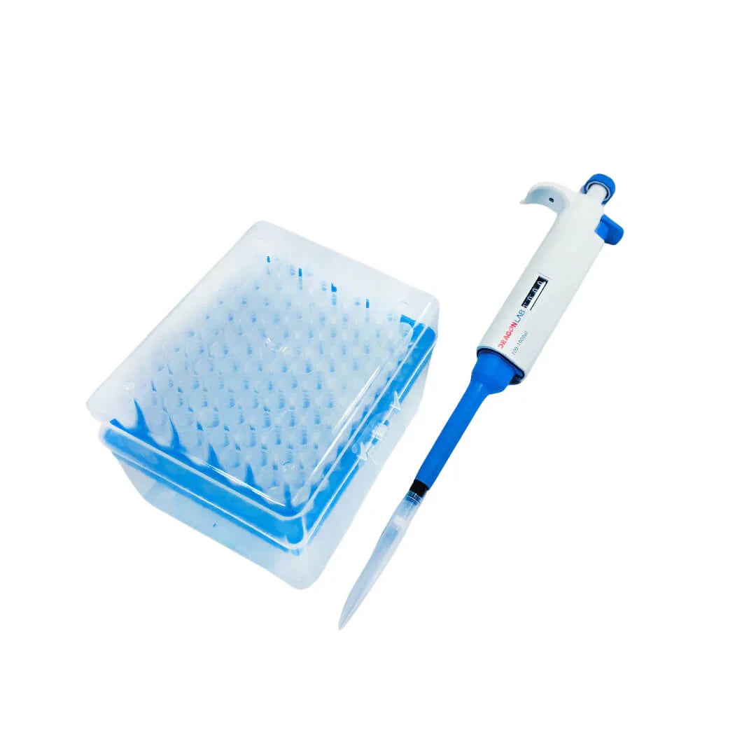 High precision pipette with ergonomic grip for accurate volume control