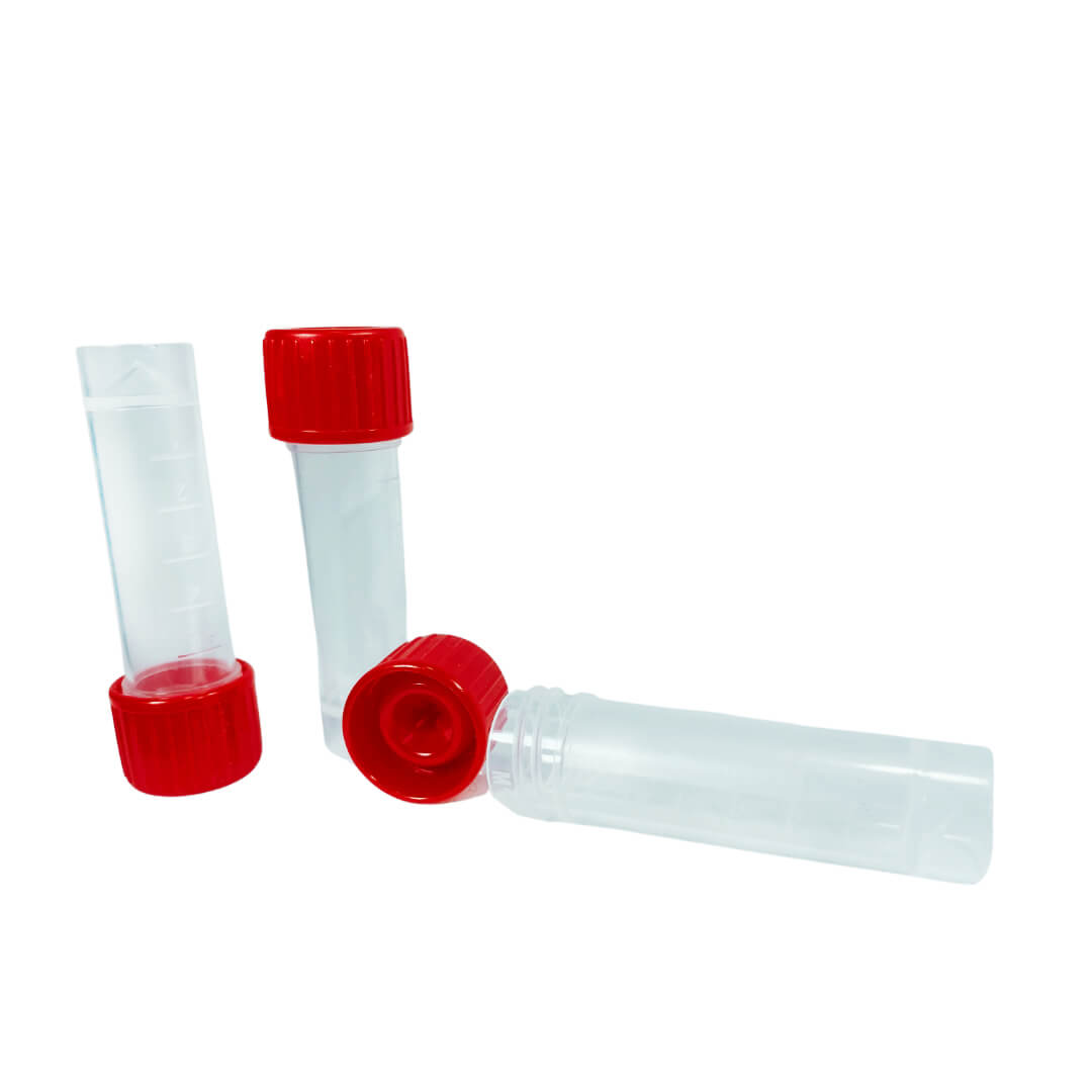 5mL Conical Transport Tubes – Screw Cap, Leak-Resistant, Sterile