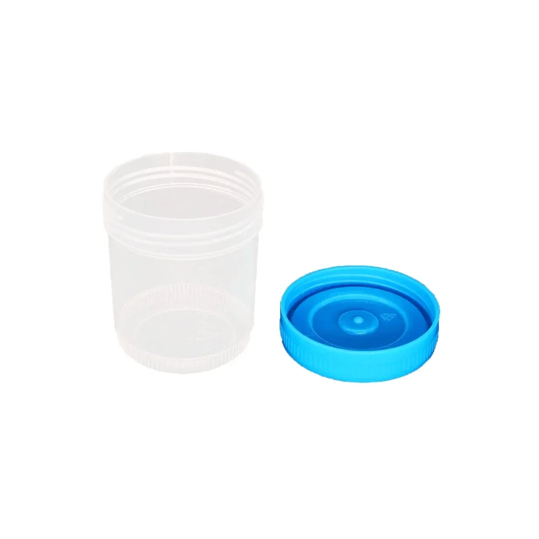90mL Sterile Urine Cup – Temp Strip, Labeled, D53mm Specimen