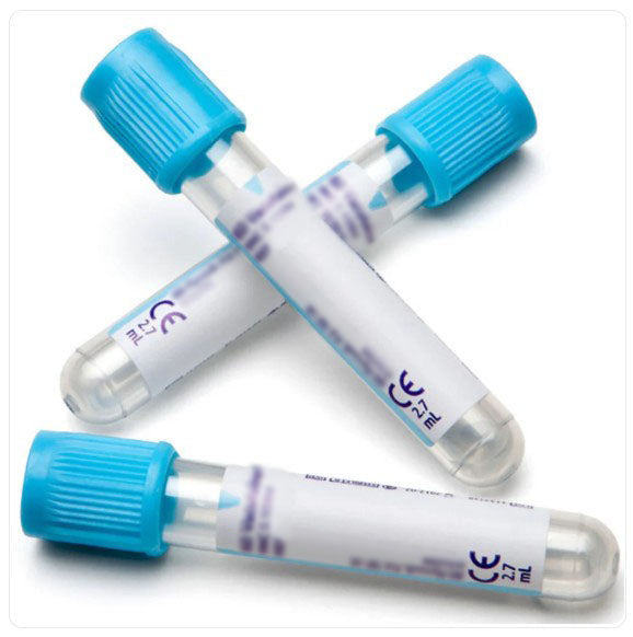 Sodium Citrate Blood Collection Tube – Light Blue 2.7 mL | 100/Pack, 10 Packs/Case