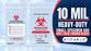 10 Mil Thickness Biohazard Nail Specimen Bags for Small Specimens and Forensic Objects