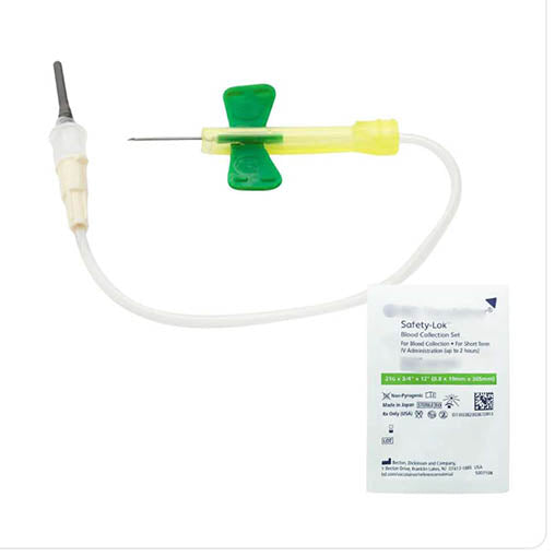 Safety Butterfly Needle Greiner – 21G x 3/4" Sterile | 50/Box, 20 Boxes/Case