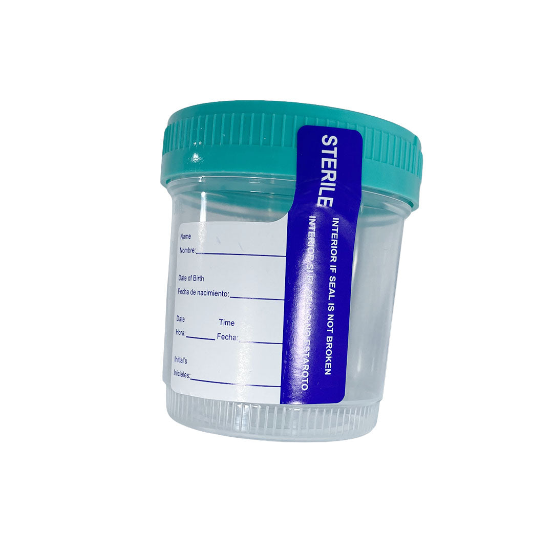 90mL Urine Specimen Cup – 53mm Leak-Proof, Sterile Container