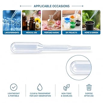 Transfer Pipette Dropper 0.9mL – Bulb Draw, Disposable