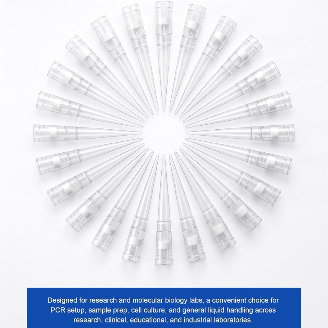 1000µL Universal Filtering Pipette Tips – 8mm x 71mm (Pack of 1000)