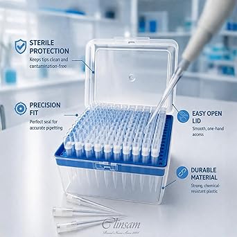 1000µL Universal Filtering Pipette Tips – 8mm x 71mm (Pack of 1000)