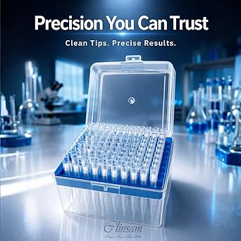 1000µL Universal Filtering Pipette Tips – 8mm x 71mm (Pack of 1000)