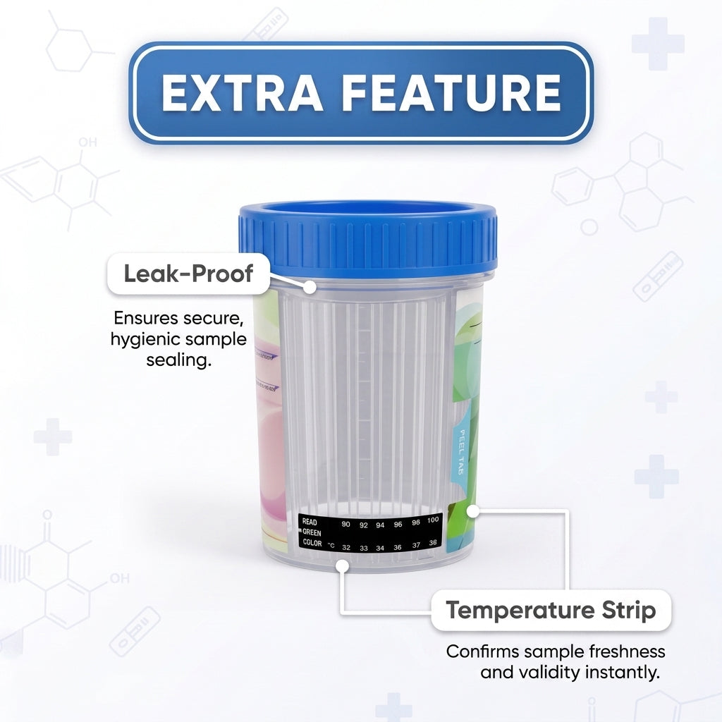 Multi-Drug Urine Test Cup 10 Panel, Multi Rapid Urine Screen for THC COC AMP 10ct, 25 Cups