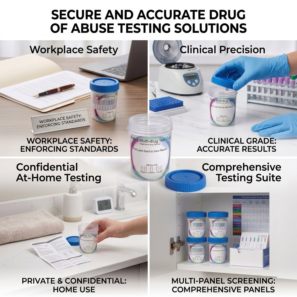Multi-Drug Urine Test Cup 10 Panel, Multi Rapid Urine Screen for THC COC AMP 10ct, 25 Cups