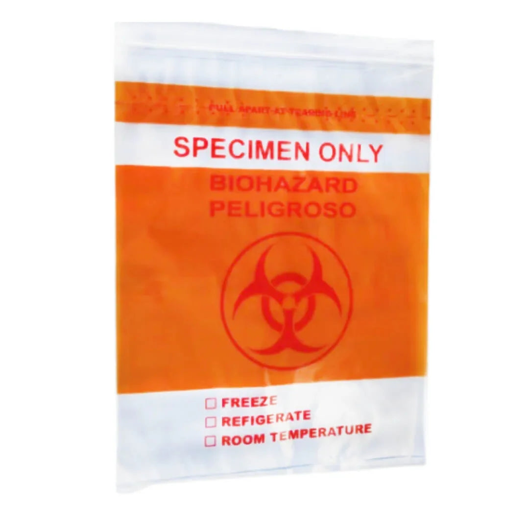 12x16 biohazard specimen ziplock bag