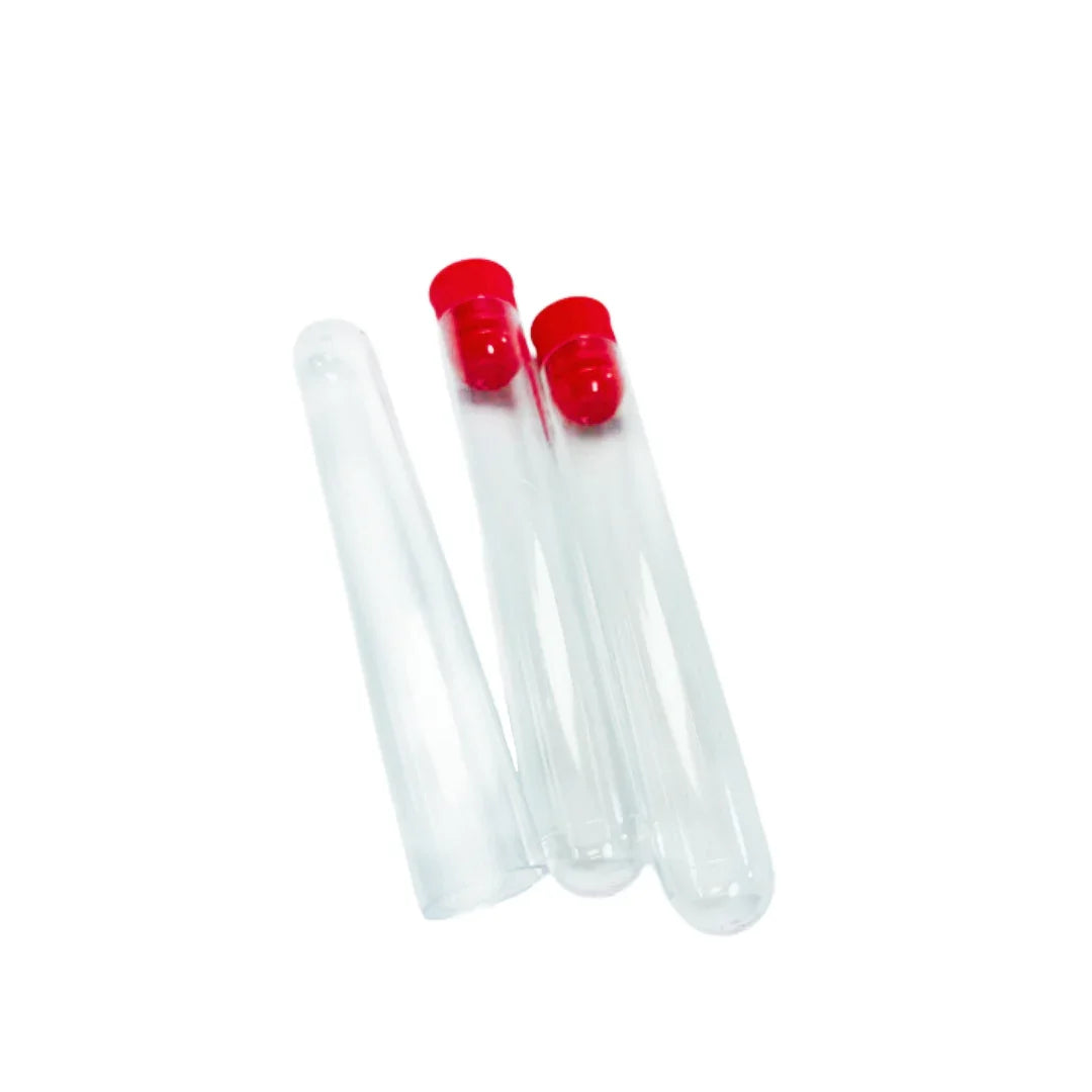 16x100mm PS Test Tube – Clear Polystyrene, Lab-Grade