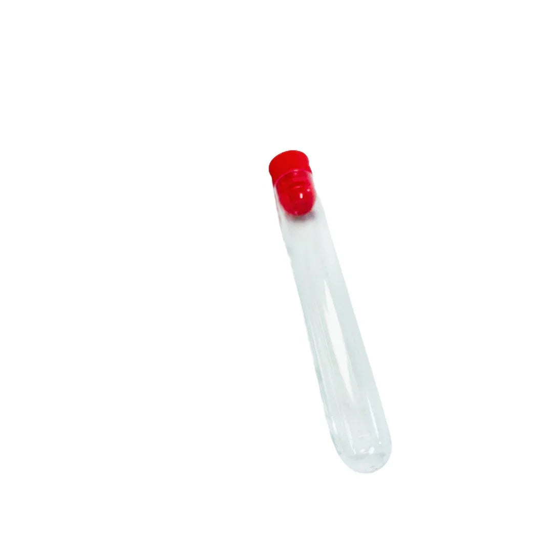 16x100mm PS Test Tube – Clear Polystyrene, Lab-Grade