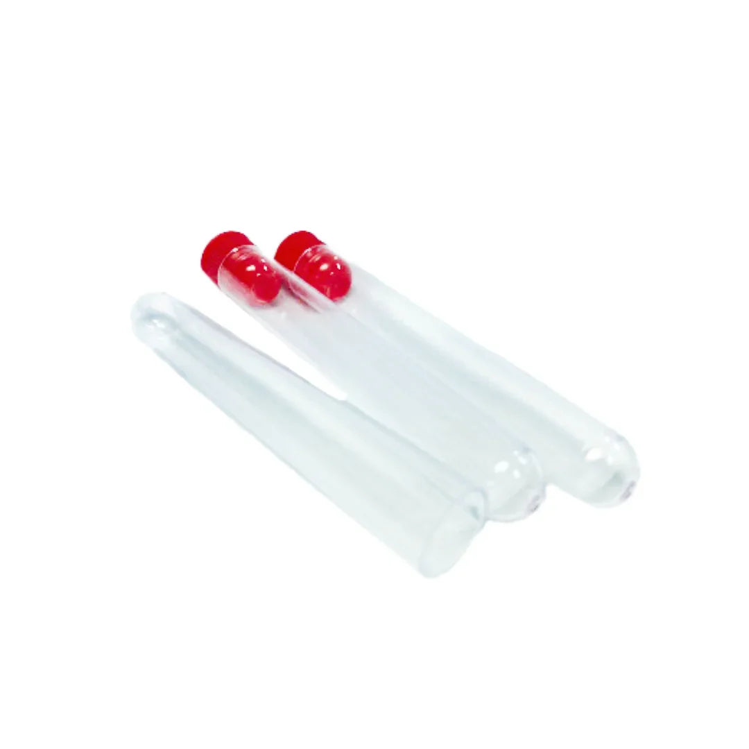 Durable 16x100mm polystyrene test tube for specimen collection
