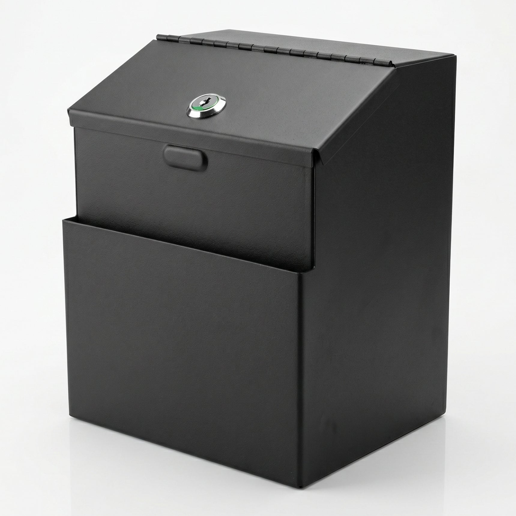 Locking Suggestion Box with Key – Wall Mount Metal Collection Box