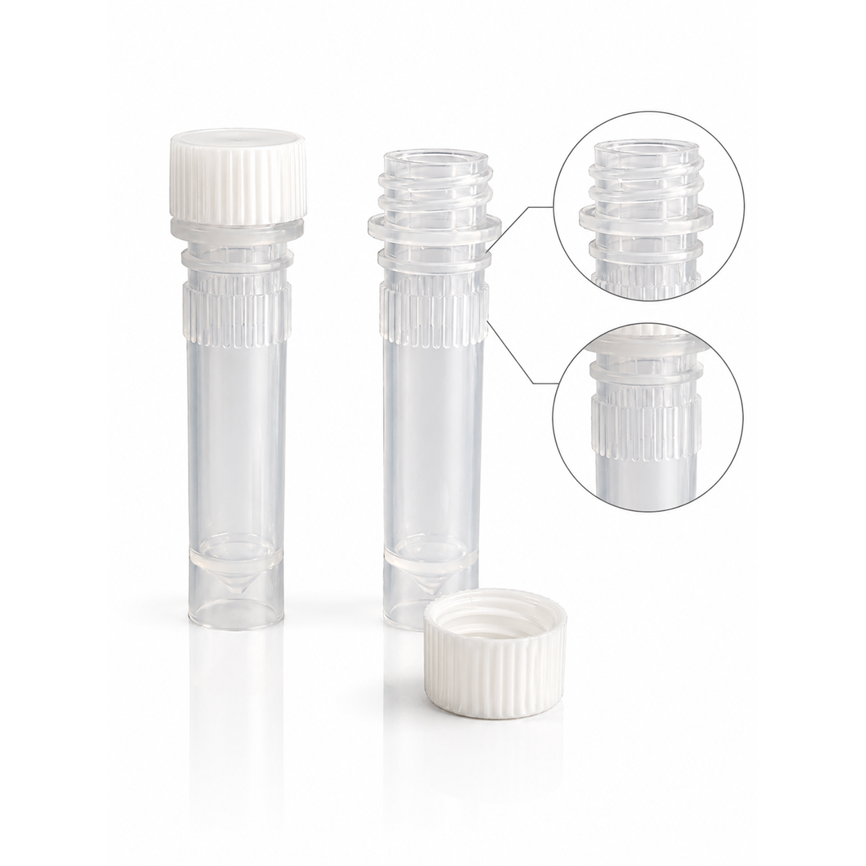 2mL RNA Tube – Sterile Microcentrifuge Sample Tube (500/Pack)