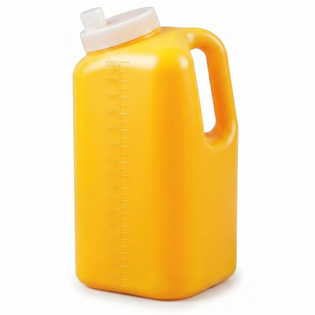 115 oz 24-Hour Urine Collection Bottle, Container Jug, Spill-Proof, Bulk