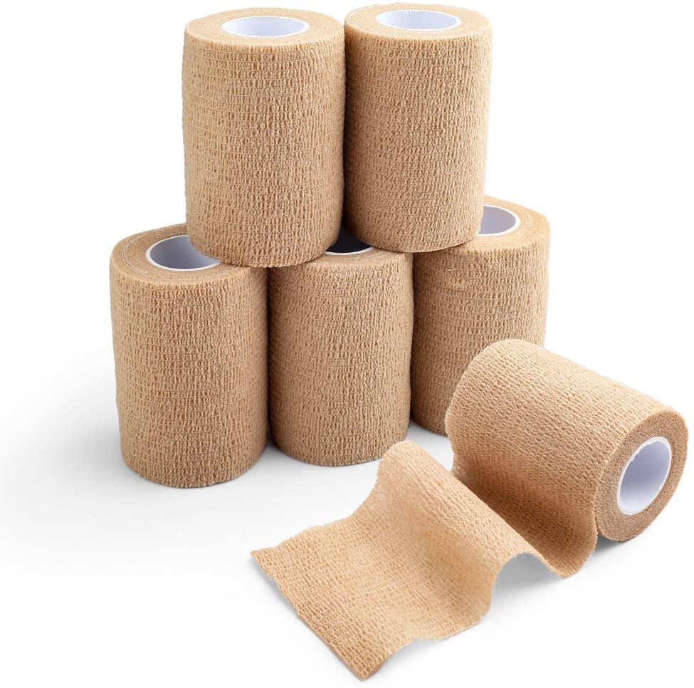 Cohesive Bandage – Skin Tone, 3" x 5 Yards, Flexible & Self-Adherent