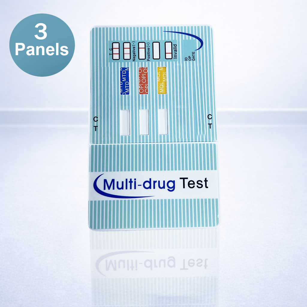 Multi-Drug 3 Test Panel - 20Test, 4mm THC, COC, MAMP