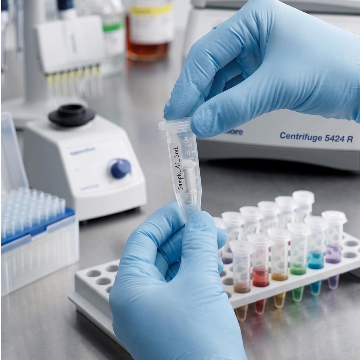 5mL Centrifuge Tubes Snap Cap Clear Polypropylene MacroTube, 500 Pack