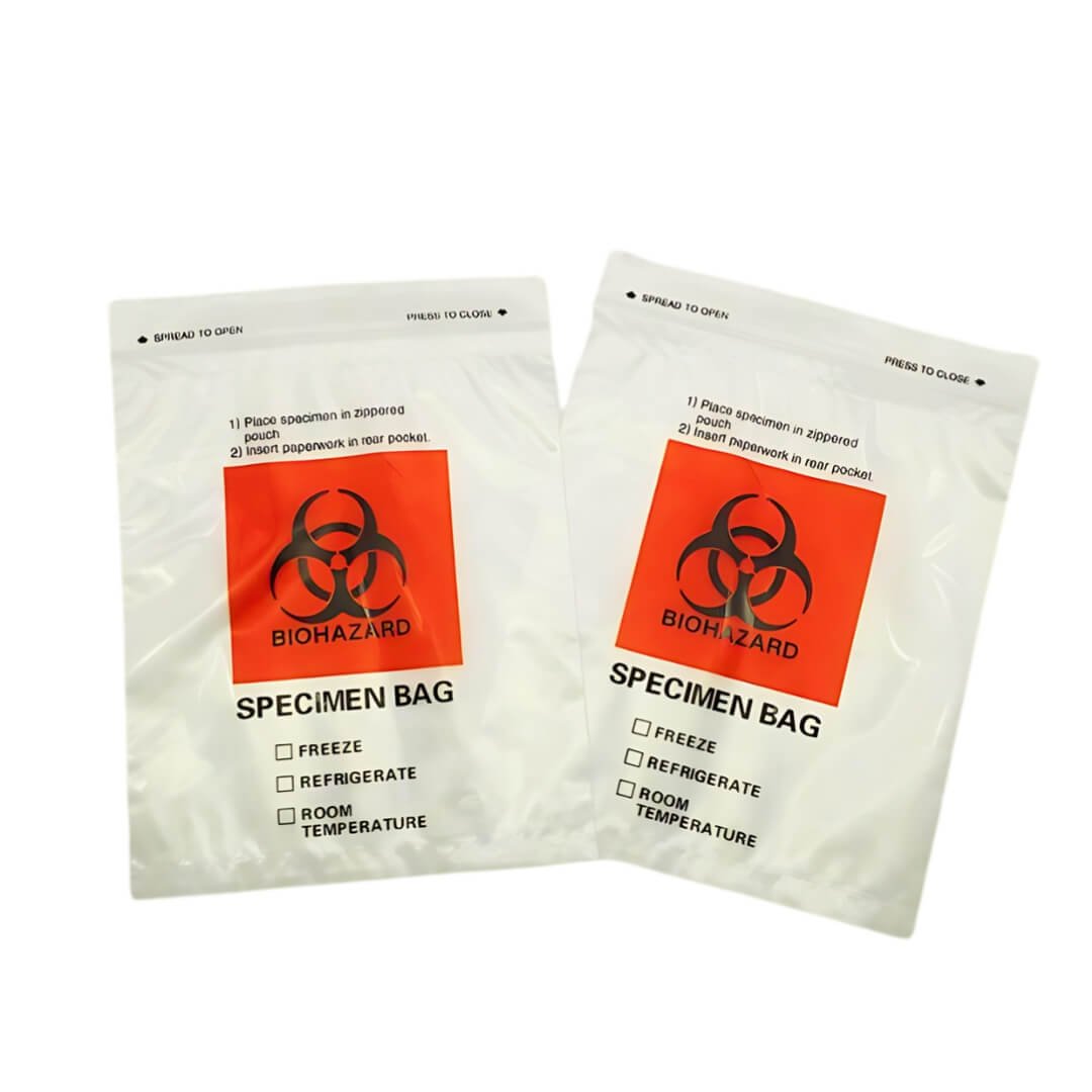 8x10 biohazard specimen bag with ziplock