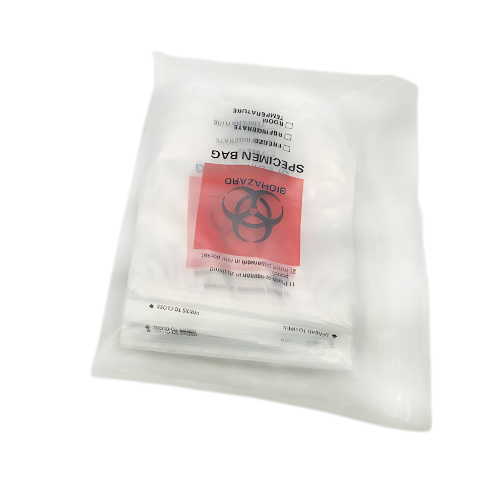 8x10 biohazard specimen bag with ziplock