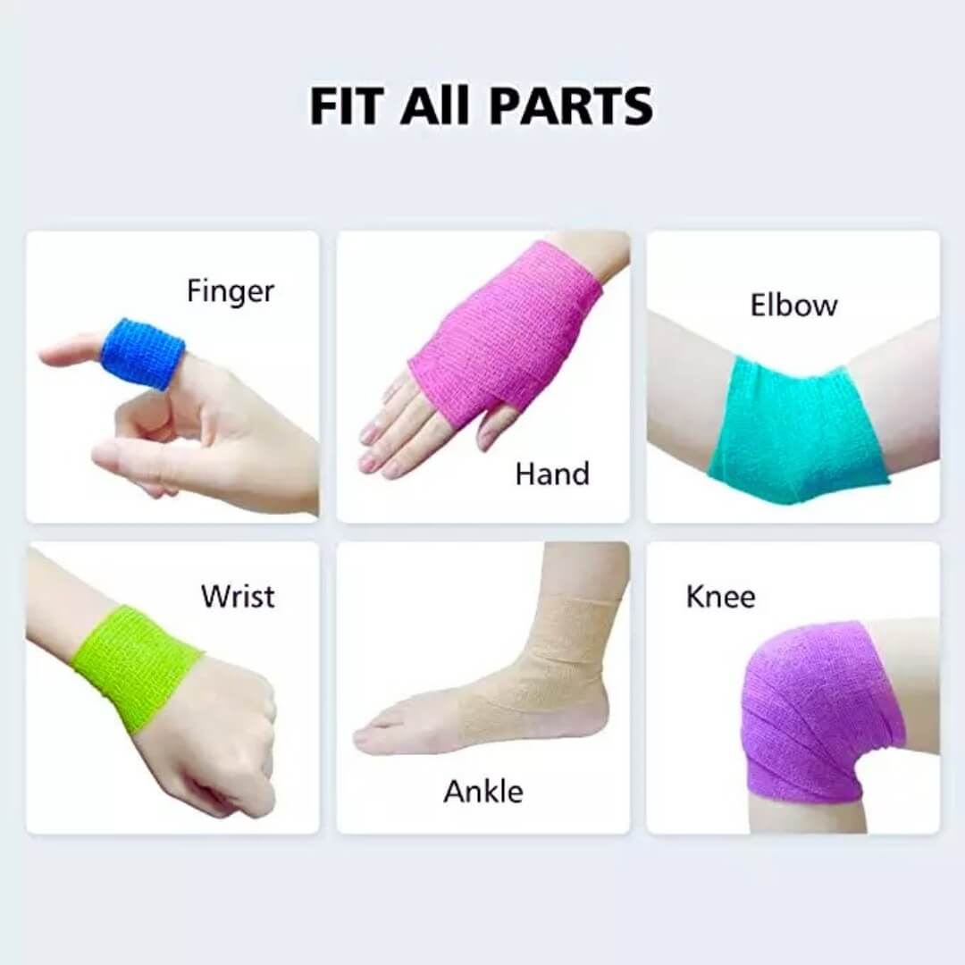 Rainbow cohesive bandage 2 inch roll