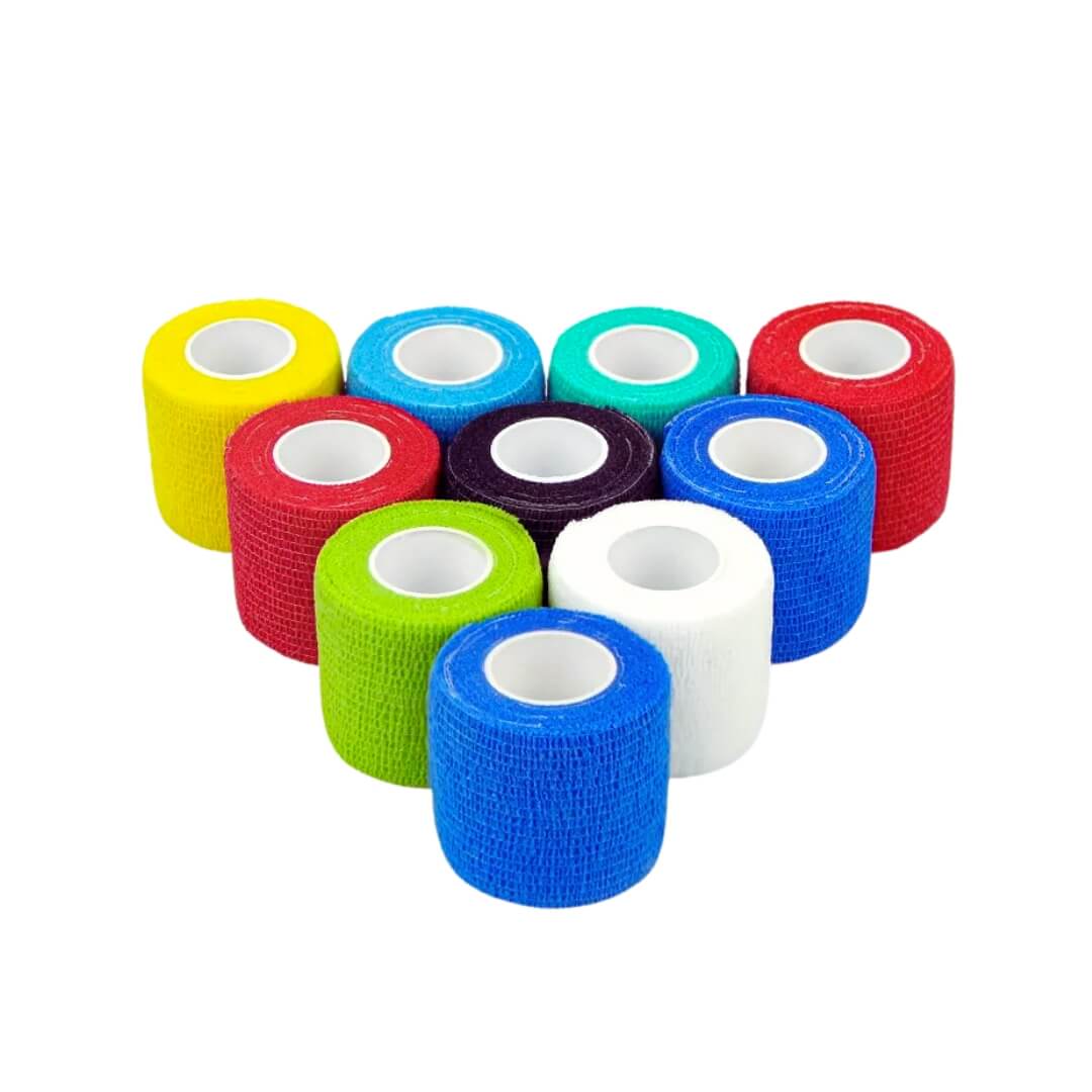 Cohesive Bandage – Rainbow Tone, 3" x 5 Yards, Flexible & Self-Adherent