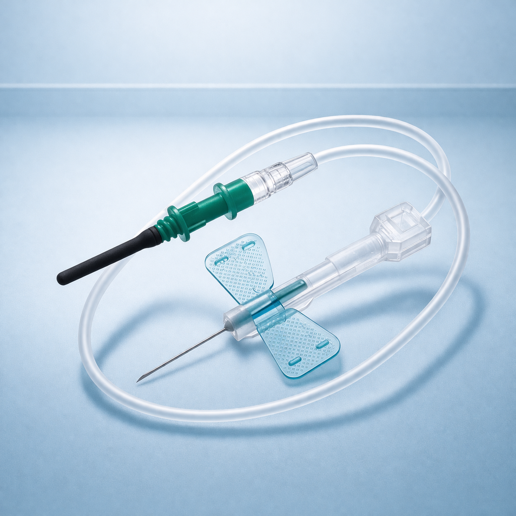 Safety Butterfly Needle – 23G x 3/4" Sterile | 50/Box, 20 Boxes/Case