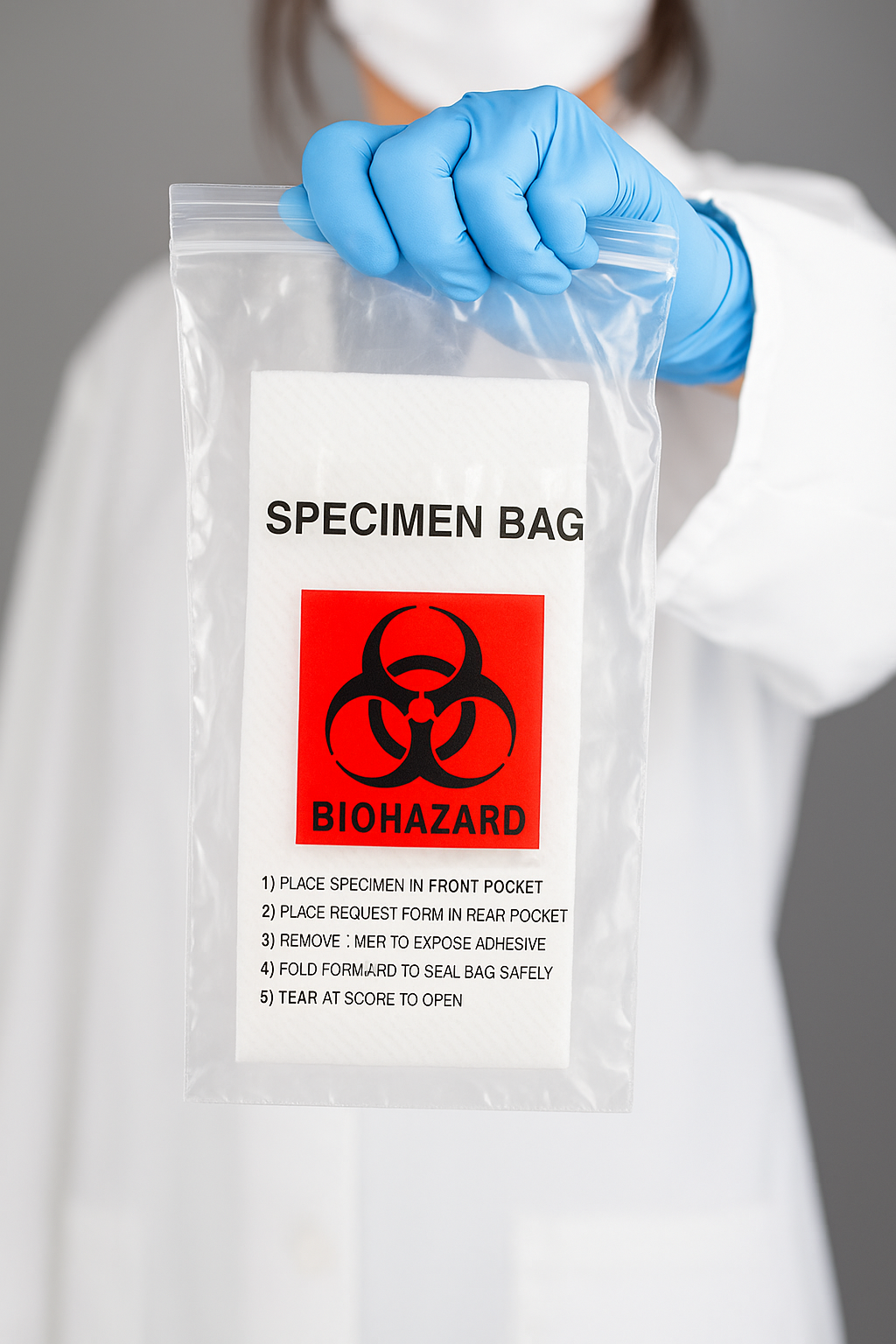 6" x 9" Adhesive Tape-Over Absorbent Pad – Front & Rear Specimen Protection