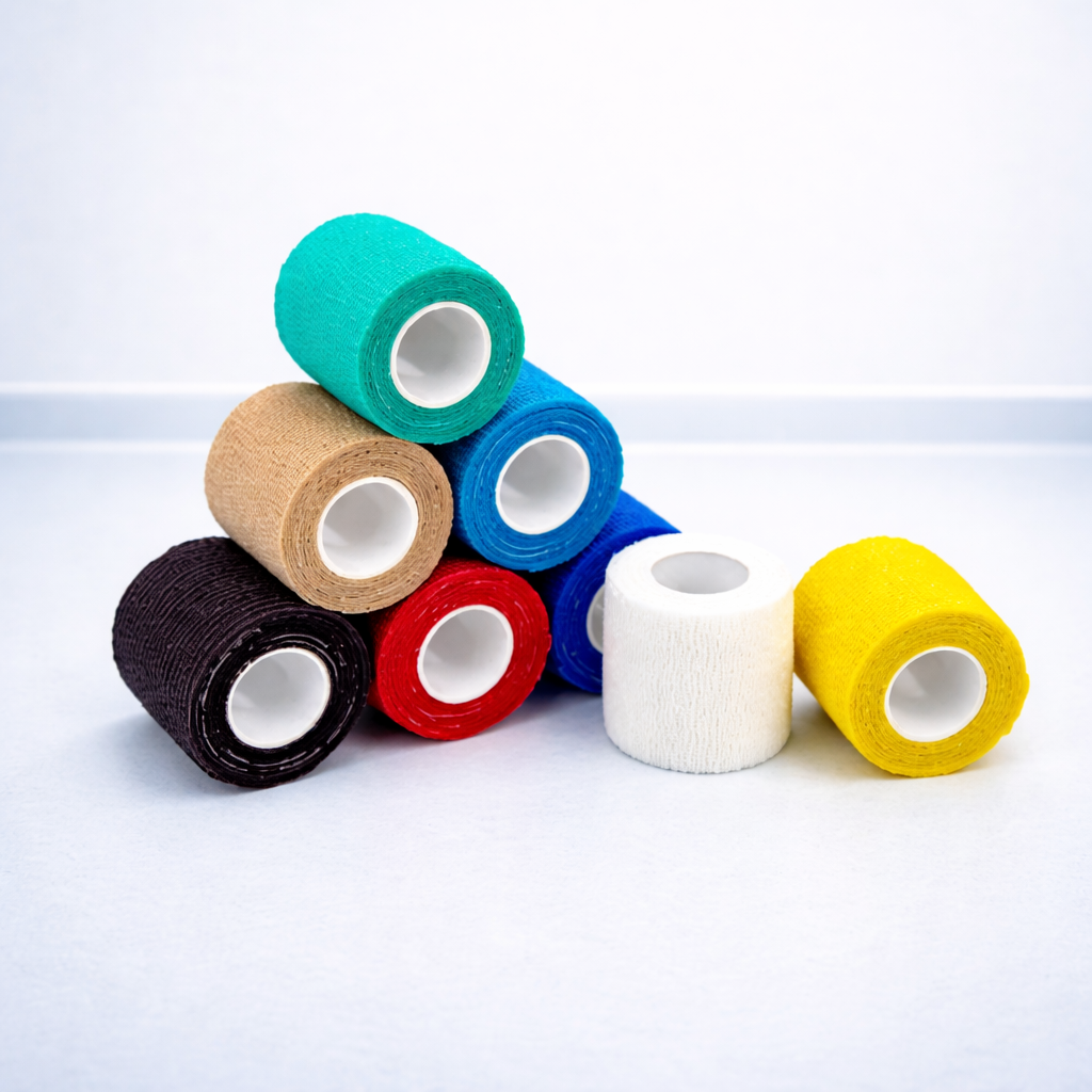 Cohesive Bandage – Rainbow Tone, 2" x 5 Yards, Flexible & Self-Adherent