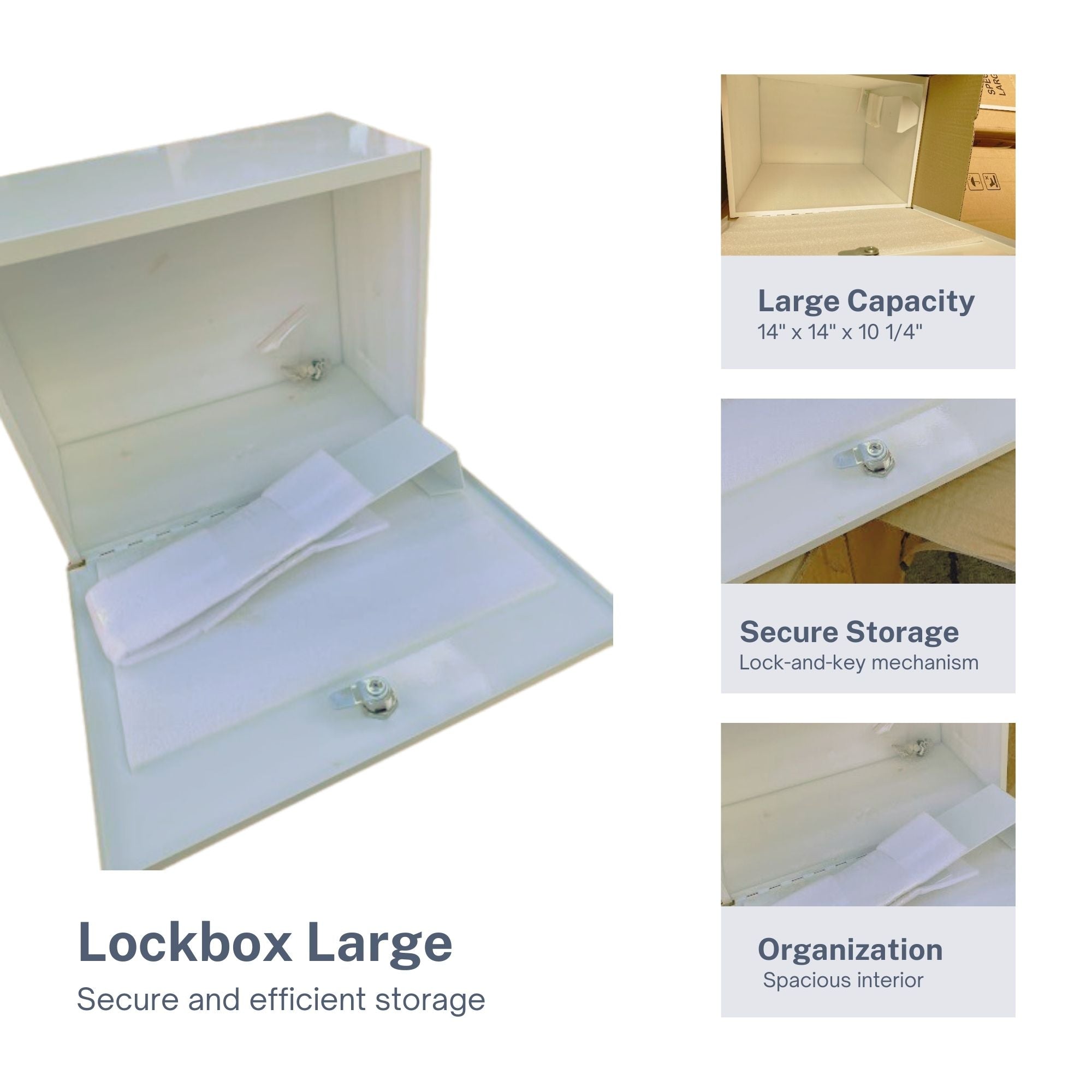 Medical Lockbox with Lock Keys | LabMedUSA Medical Supplies California