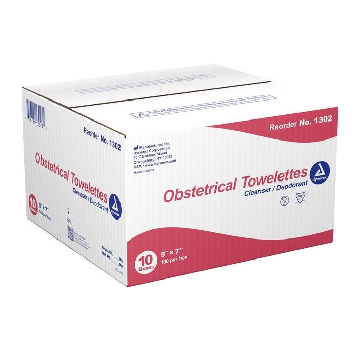 Dynarex Obstetrical Towelettes 100Bx