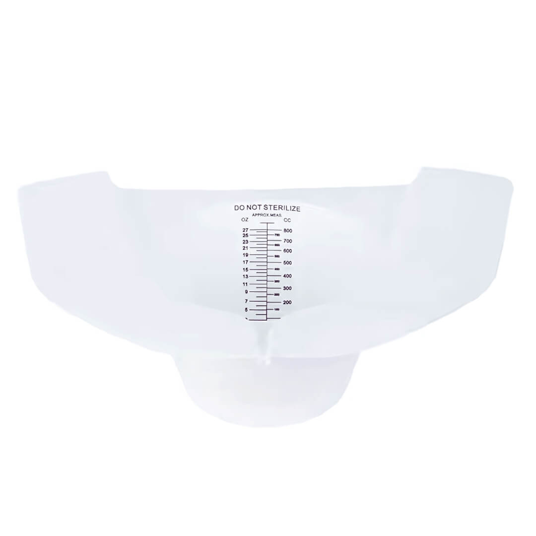 Urine and stool pan collector container