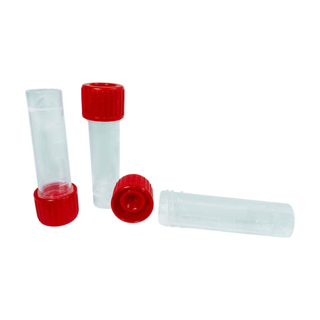 5mL Conical Transport Tubes – Screw Cap, Leak-Resistant, Sterile