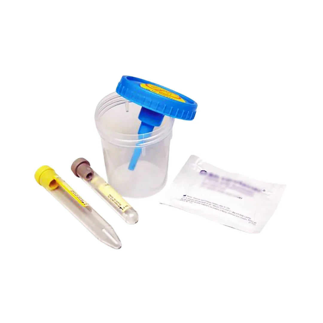Urine specimen collection tube with secure press-fit cap