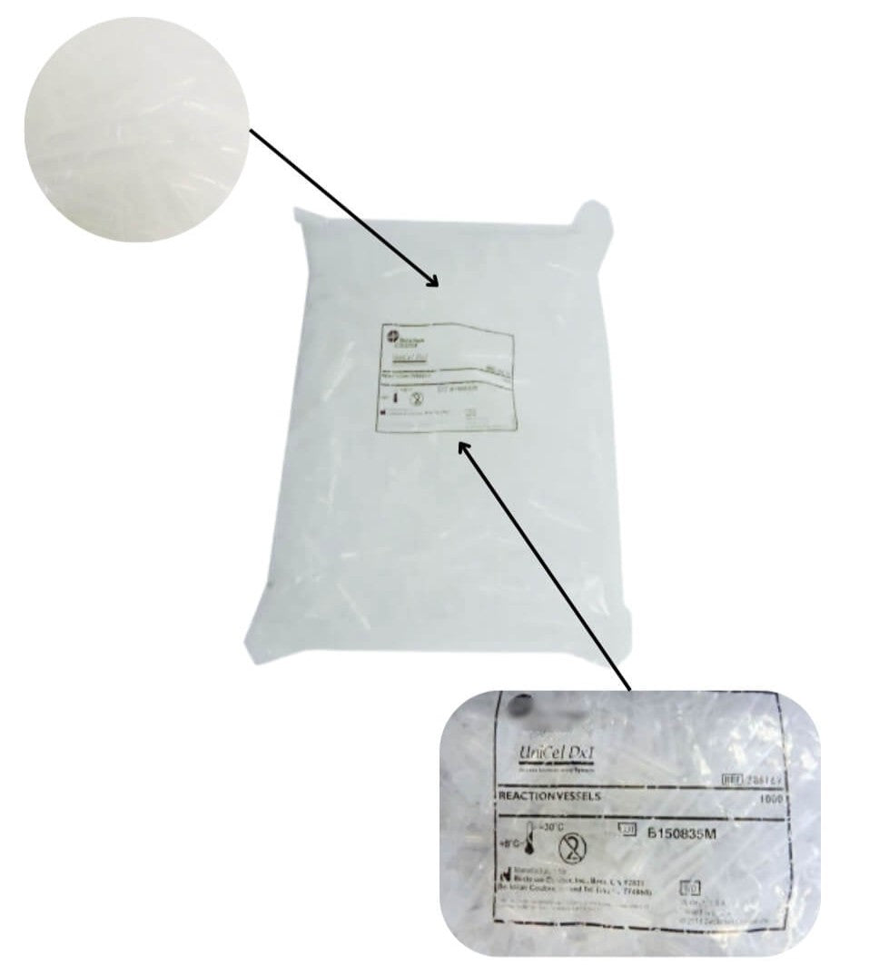 Unicel DXL Reaction Vessels – 1000/Bag for Beckman Coulter