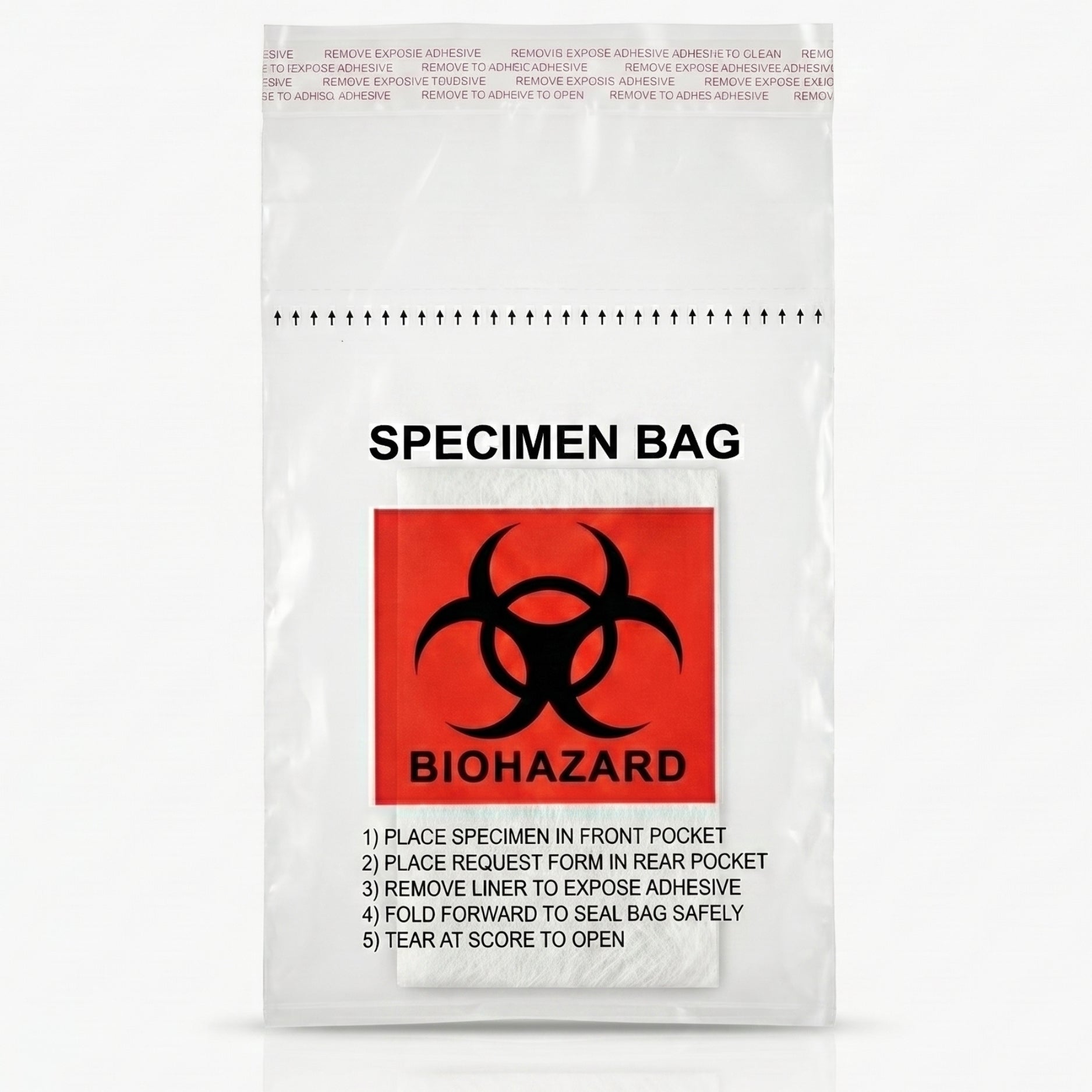 Biohazard Specimen Transport Bags – 6 x 9 Inch, 5 Mil
