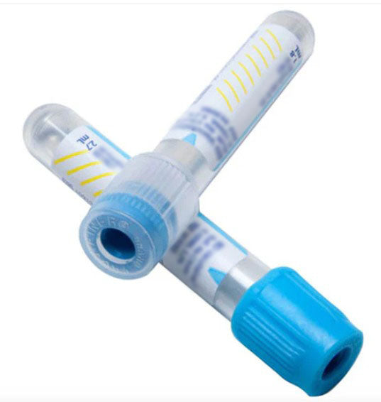 Sodium Citrate Blood Collection Tube – Light Blue 2.7 mL | 100/Pack, 10 Packs/Case