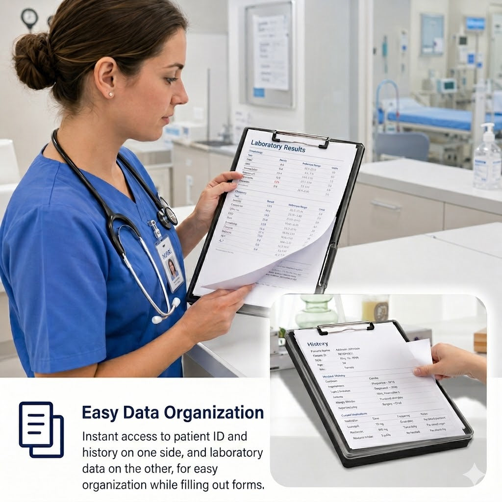 Clearview Clipboard with Storage 8.5 x 11in with Dual Storage Heavy Duty