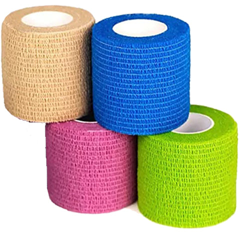 Cohesive Bandage – Rainbow Tone, 3" x 5 Yards, Flexible & Self-Adherent