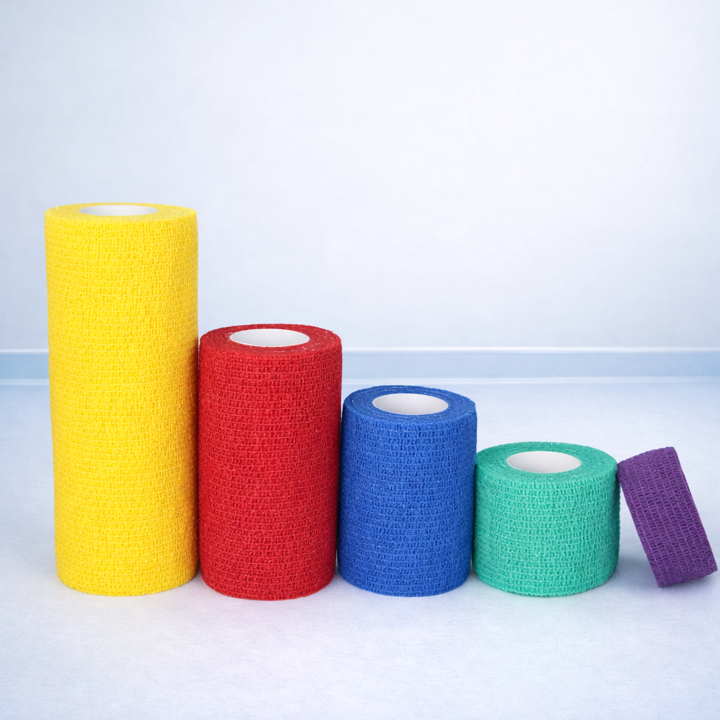 Cohesive Bandage – Rainbow Tone, 2" x 5 Yards, Flexible & Self-Adherent